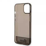 Guess iPhone 14 Cover Gennemsigtig Sort