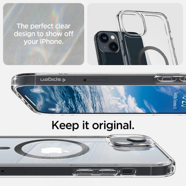 Spigen iPhone 14 Cover Ultra Hybrid MagFit Carbon Fiber