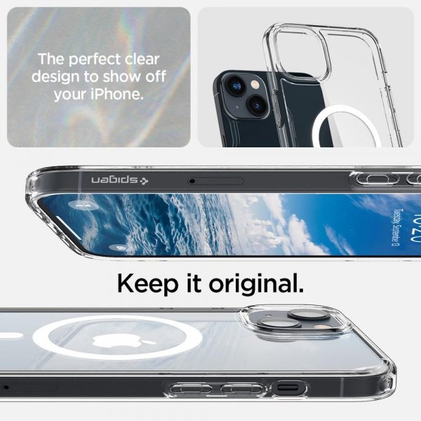 Spigen iPhone 14 Cover Ultra Hybrid MagFit Hvid