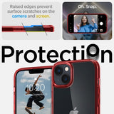 Spigen iPhone 14 Cover Ultra Hybrid Red Crystal