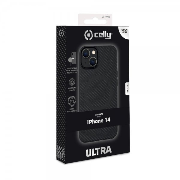 Celly iPhone 14 Cover ULTRAMAG Sort
