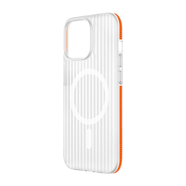 iPhone 13/iPhone 14 Cover Bølgepap MagSafe Orange