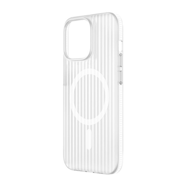 iPhone 13/iPhone 14 Cover Bølget MagSafe Hvid