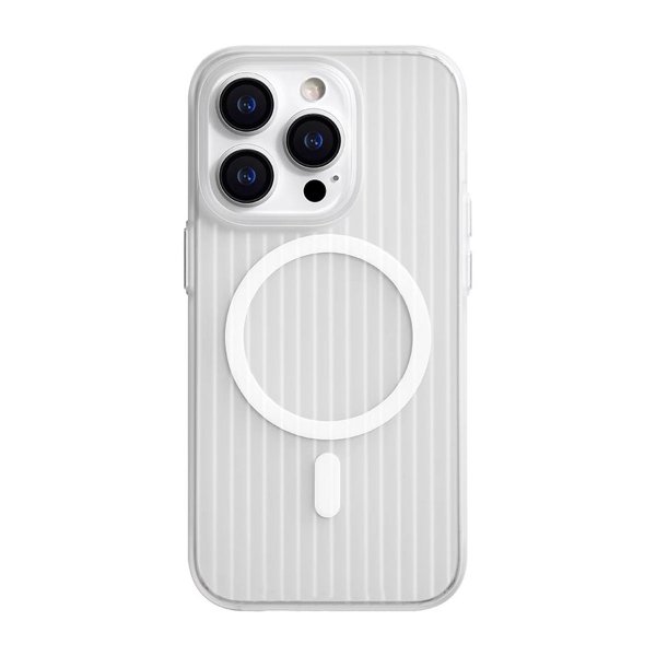 iPhone 13/iPhone 14 Cover Bølget MagSafe Transparent