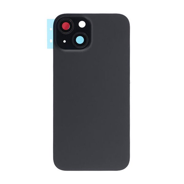 iPhone 15 Bagsideglas med MagSafe Magnet - Sort