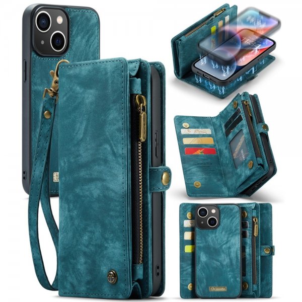 CaseMe iPhone 15 Fodral 008 Series Aftageligt Cover Petrol