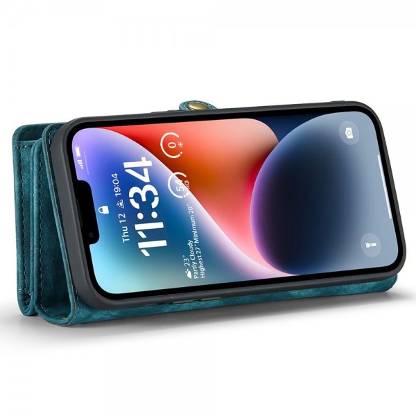 CaseMe iPhone 15 Fodral 008 Series Aftageligt Cover Petrol