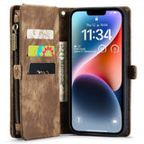 CaseMe iPhone 15 Cover 008 Series Aftageligt Cover Brun