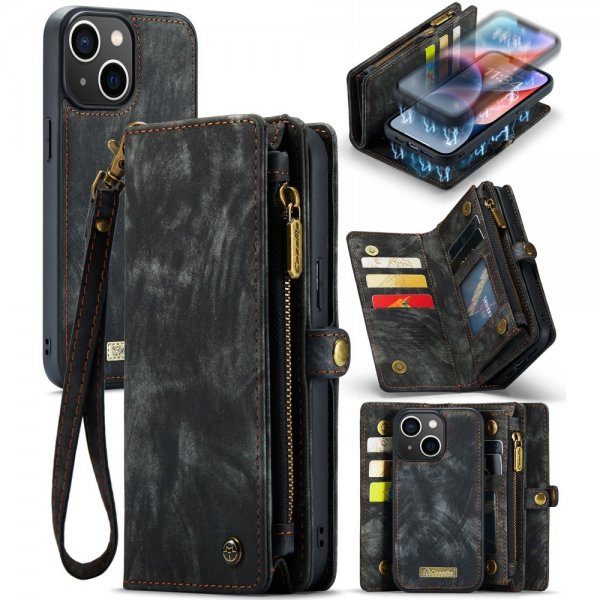 CaseMe iPhone 15 Etui 008 Series Aftageligt Cover Sort