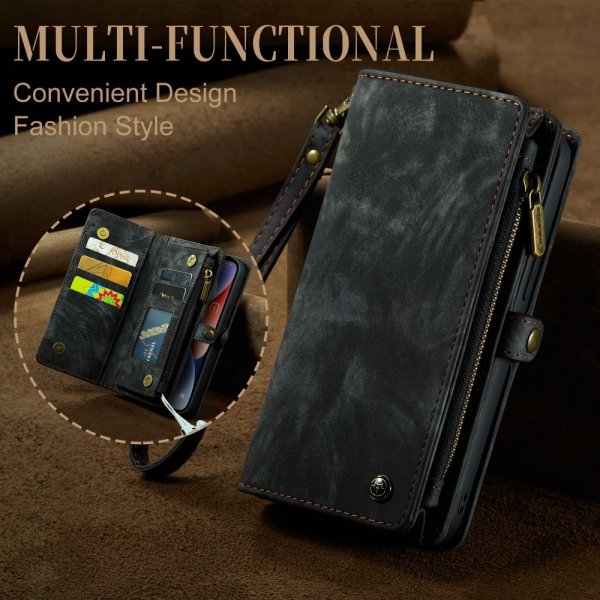 CaseMe iPhone 15 Etui 008 Series Aftageligt Cover Sort