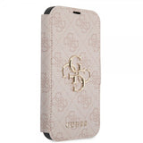 Guess iPhone 15 Cover 4G Logo Pink