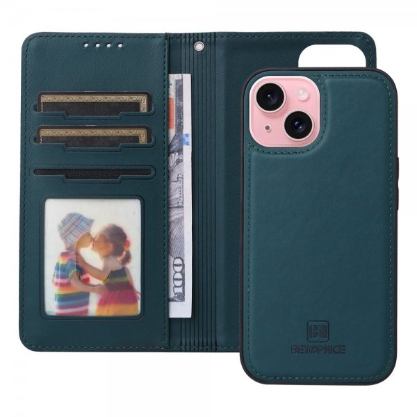 Betopnice iPhone 15 Cover med Aftageligt Cover 005 Blå