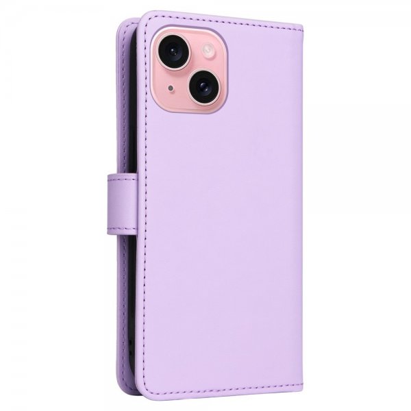 Betopnice iPhone 15 Cover med Aftageligt Cover 005 Lilla