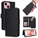 Betopnice iPhone 15 Cover med Aftageligt Cover 005 Sort