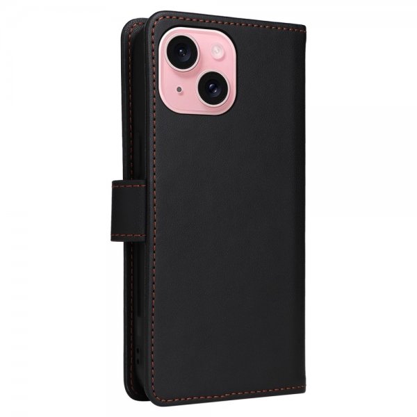 Betopnice iPhone 15 Cover med Aftageligt Cover 005 Sort