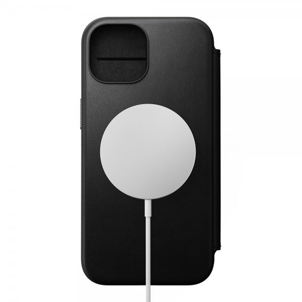 Nomad iPhone 15 Cover Modern Leather Folio Sort