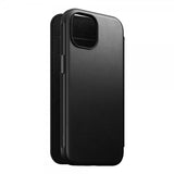 Nomad iPhone 15 Cover Modern Leather Folio Sort