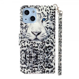 iPhone 15 Cover Motiv Hvid Tiger