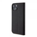 Karl Lagerfeld iPhone 15 Cover NFT Karl & Choupette Patch Saffiano Sort