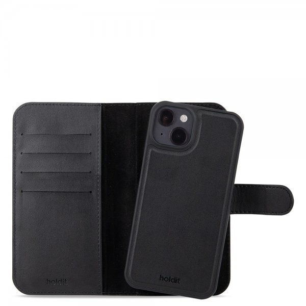 holdit iPhone 15 Wallet Case Magnet Plus Sort