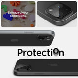 Spigen iPhone 14/15/14 Plus/15 Plus Kamerabeskyttelsesglas Glas.tR Optik Sort 2-pak