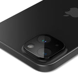 Spigen iPhone 14/15/14 Plus/15 Plus Kamerabeskyttelsesglas Glas.tR Optik Sort 2-pak