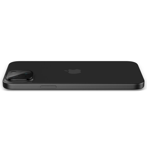 Spigen iPhone 14/15/14 Plus/15 Plus Kamerabeskyttelsesglas Glas.tR Optik Sort 2-pak