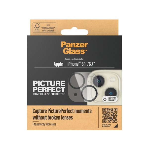 PanzerGlass iPhone 15/iPhone 15 Plus Kamera Cover PicturePerfect