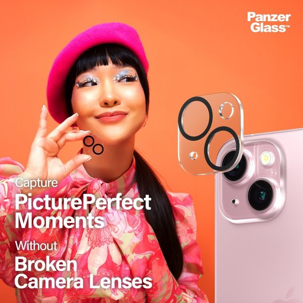PanzerGlass iPhone 15/iPhone 15 Plus Kamera Cover PicturePerfect