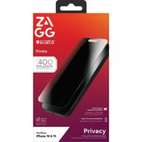 ZAGG InvisibleShield iPhone 15/iPhone 16 Skærmbeskyttelse Glass Elite Privacy