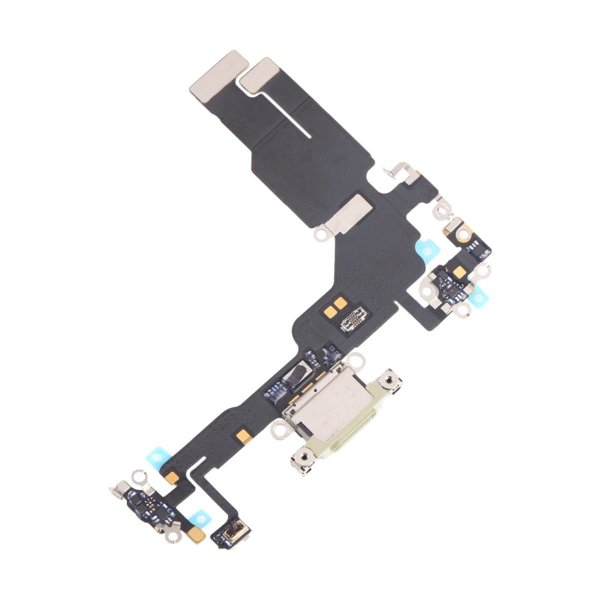 iPhone 15 Opladerstik med Flexkabel - Gul