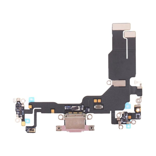 iPhone 15 Opladerstik med Flexkabel - Rosa