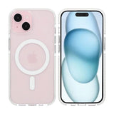 iPhone 15 Cover Stødsikkert MagSafe Hvid