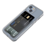 Rvelon iPhone 15 Cover Kortholder Transparent
