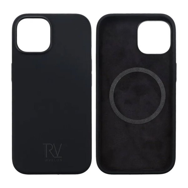 Rvelon iPhone 15 Cover Silikone MagSafe Sort