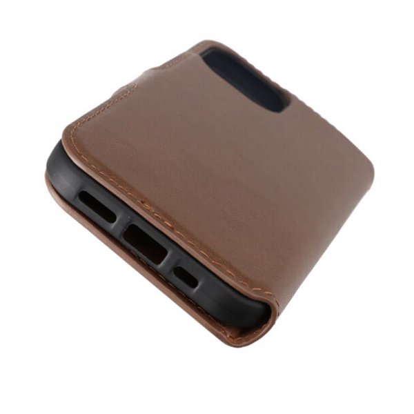 Rvelon iPhone 15 Cover Ægte Læder Brun