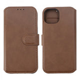 Rvelon iPhone 15 Cover Ægte Læder Brun