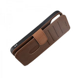Rvelon iPhone 15 Cover Ægte Læder Brun