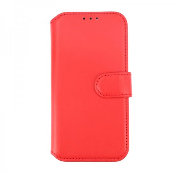 Rvelon iPhone 15 Cover Ægte Læder Rød