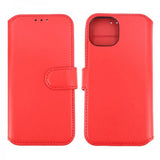 Rvelon iPhone 15 Cover Ægte Læder Rød