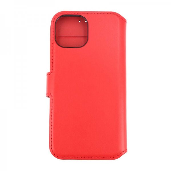 Rvelon iPhone 15 Cover Ægte Læder Rød