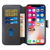 Rvelon iPhone 15 Cover Ægte Læder Sort