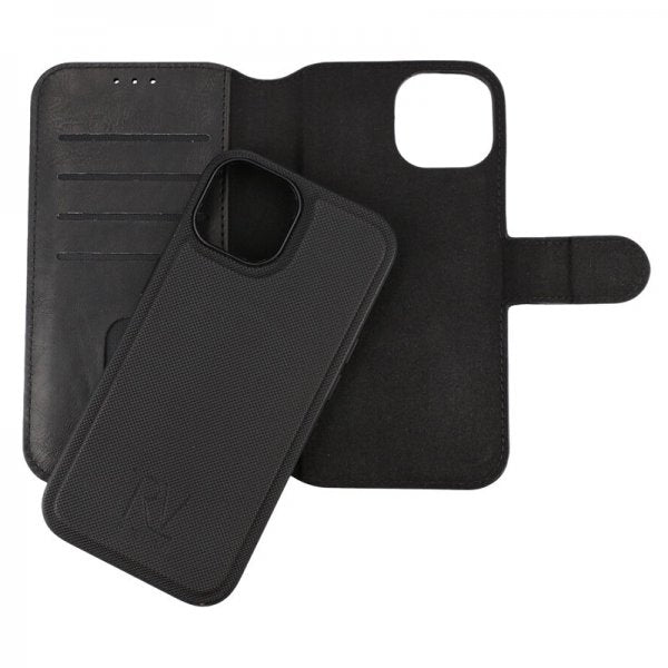 Rvelon iPhone 15 Cover Magnetisk Aftageligt Cover Sort