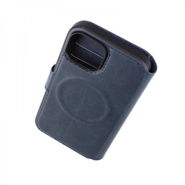 Rvelon iPhone 15 Cover 4 kortlommer MagSafe Blå