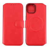 Rvelon iPhone 15 Cover 4 Kortrum MagSafe Rød
