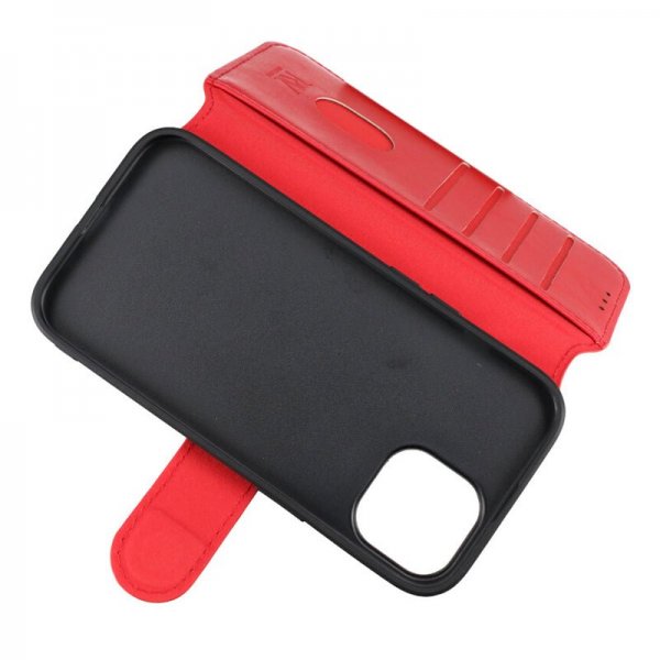 Rvelon iPhone 15 Cover 4 Kortrum MagSafe Rød