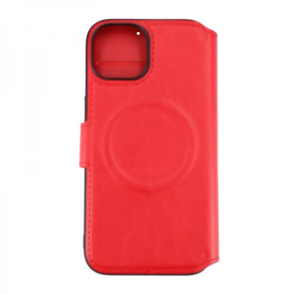Rvelon iPhone 15 Cover 4 Kortrum MagSafe Rød