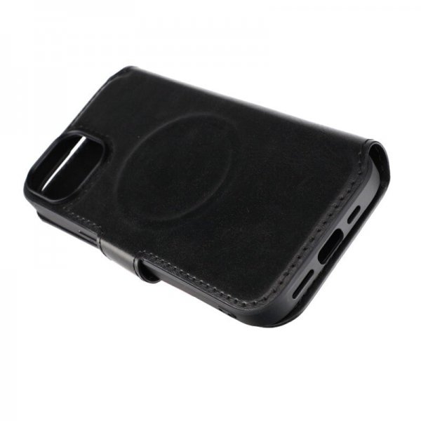 Rvelon iPhone 15 Cover 4 Kortrum MagSafe Sort