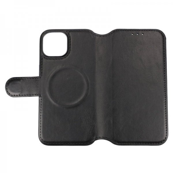 Rvelon iPhone 15 Cover 4 Kortrum MagSafe Sort