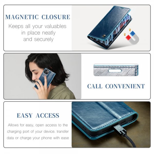 CaseMe iPhone 15 Plus Etui 003 Series Petroleum